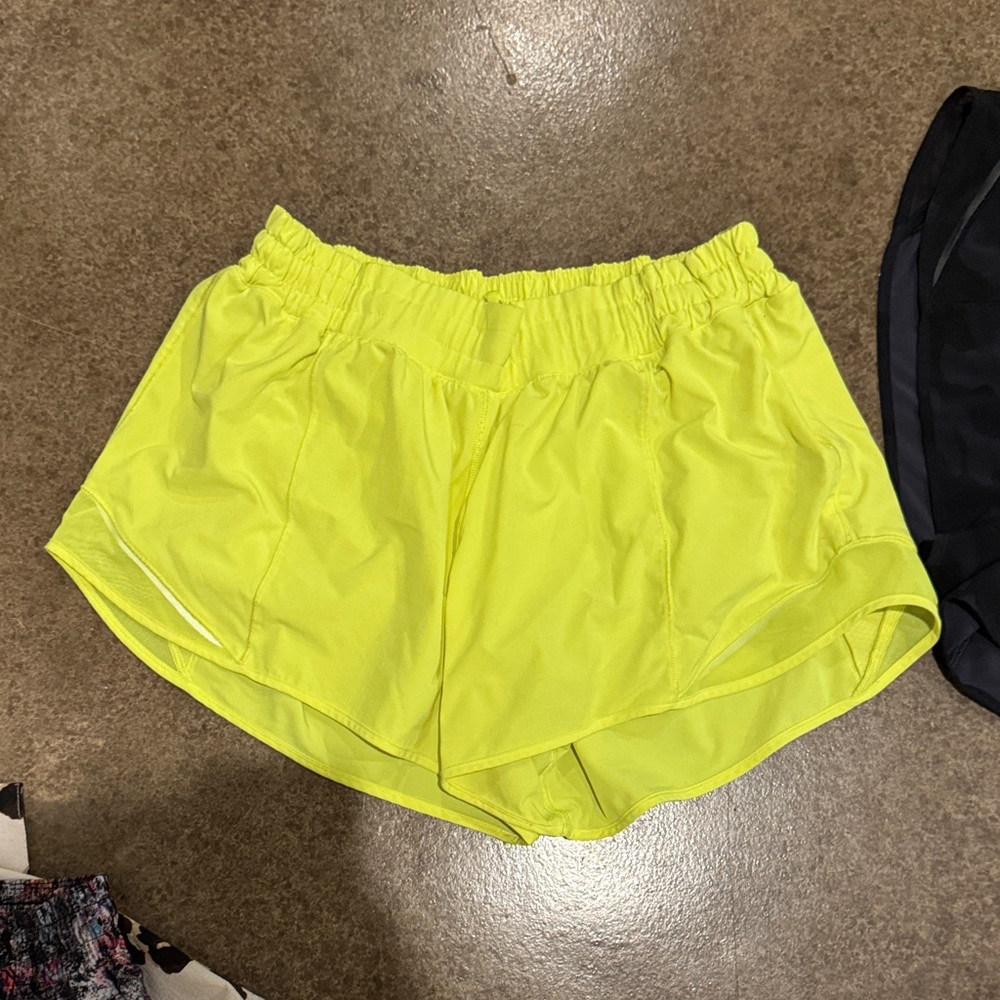 lululemon athletica Bright Yellow Athletic Shorts
